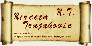 Mirčeta Trnjaković vizit kartica